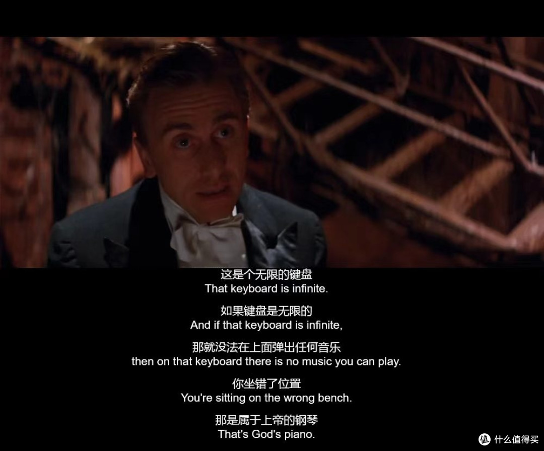《海上钢琴师》：船都要沉了，他还在弹琴
