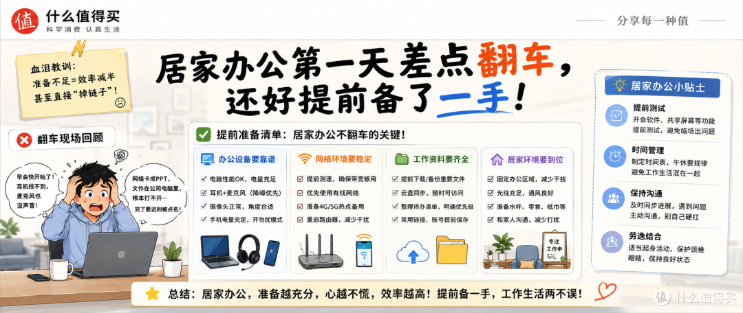 居家办公第一天差点翻车,还好提前备了一手