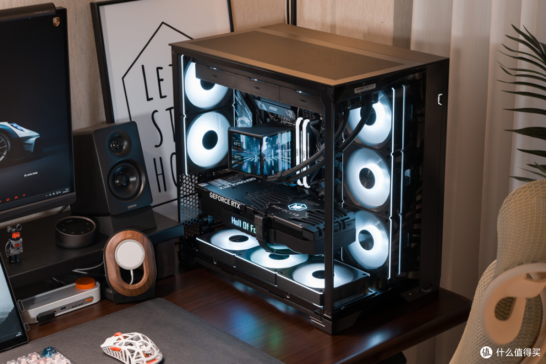 Lianli O11VISION_MSI Z890 GAMING PLUS_影驰 RTX5070TiHOFOCLAB