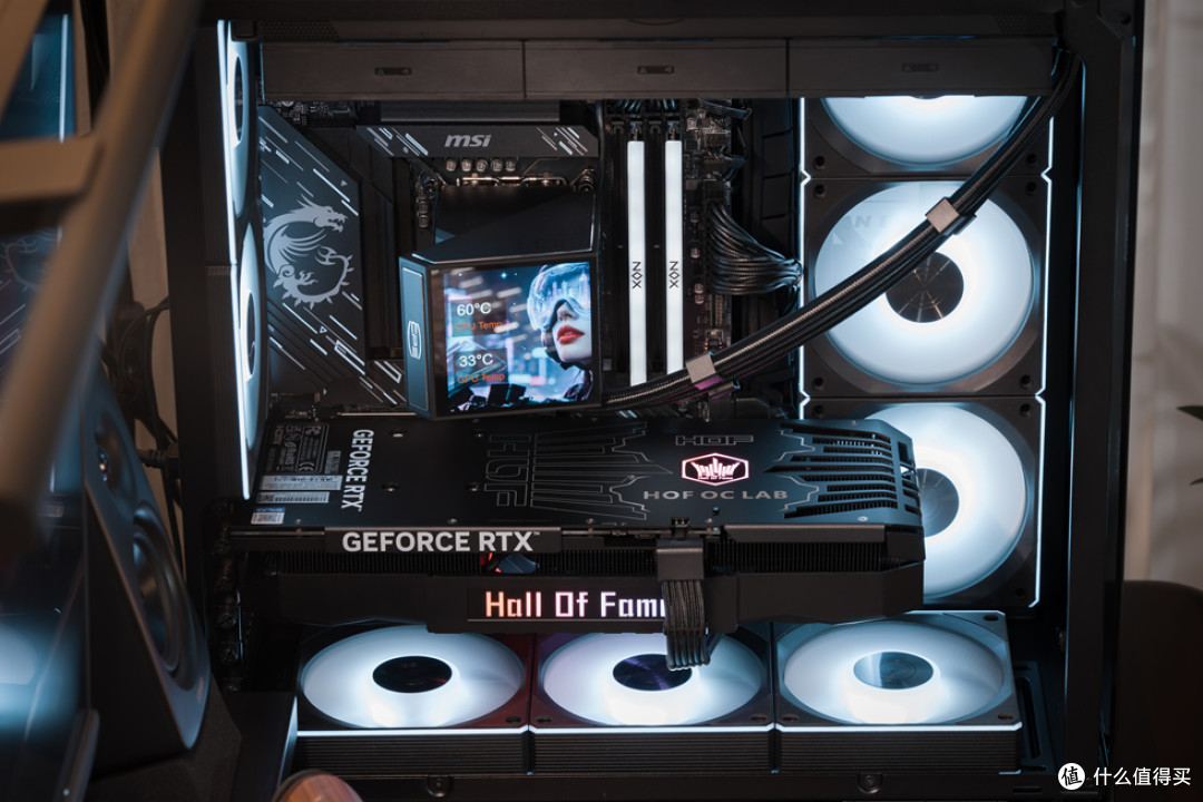 Lianli O11VISION_MSI Z890 GAMING PLUS_影驰 RTX5070TiHOFOCLAB