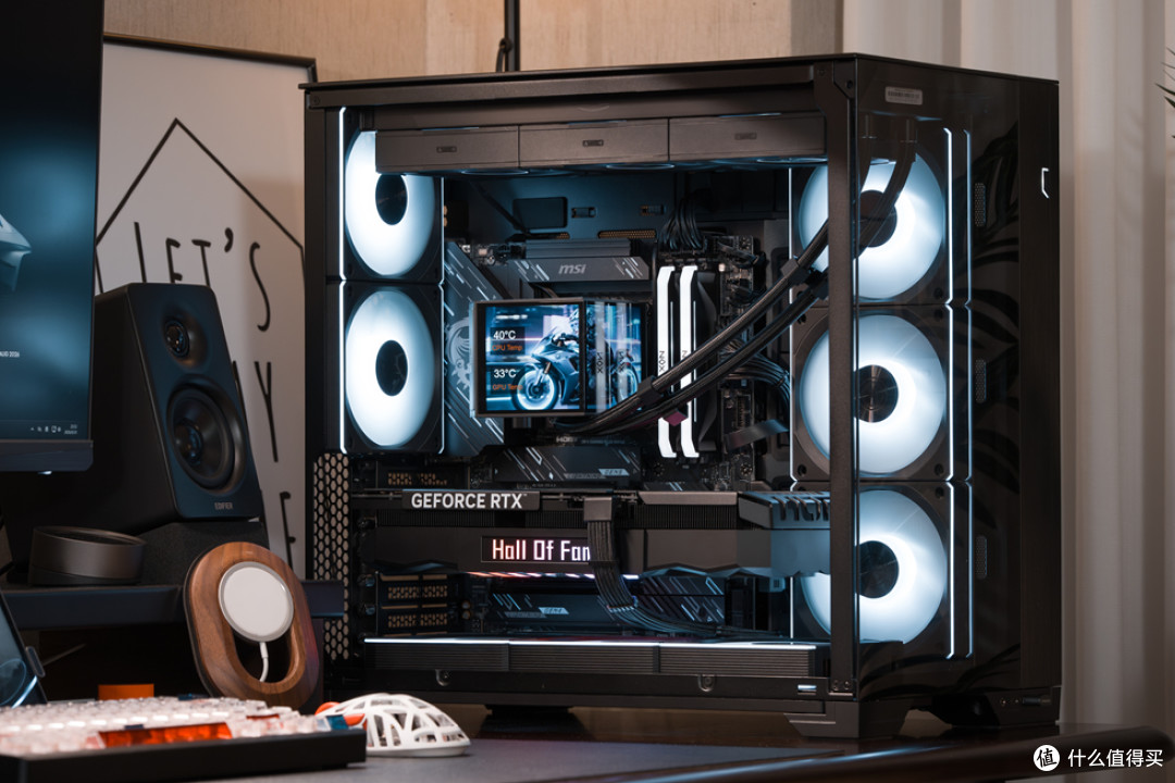 Lianli O11VISION_MSI Z890 GAMING PLUS_影驰 RTX5070TiHOFOCLAB