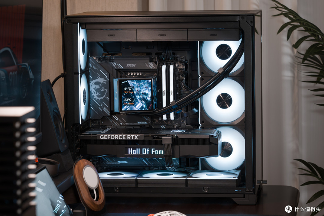 Lianli O11VISION_MSI Z890 GAMING PLUS_影驰 RTX5070TiHOFOCLAB