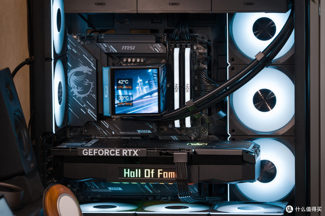 Lianli O11VISION_MSI Z890 GAMING PLUS_影驰 RTX5070TiHOFOCLAB