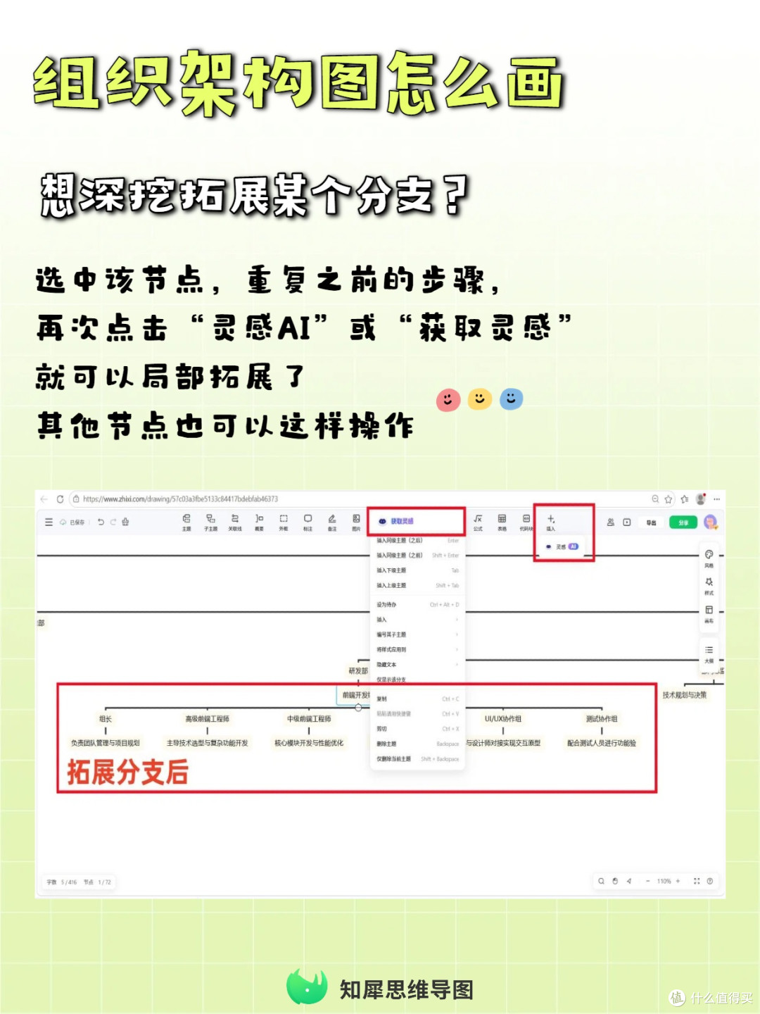 组织结构绘制教程，思维导图实操方法