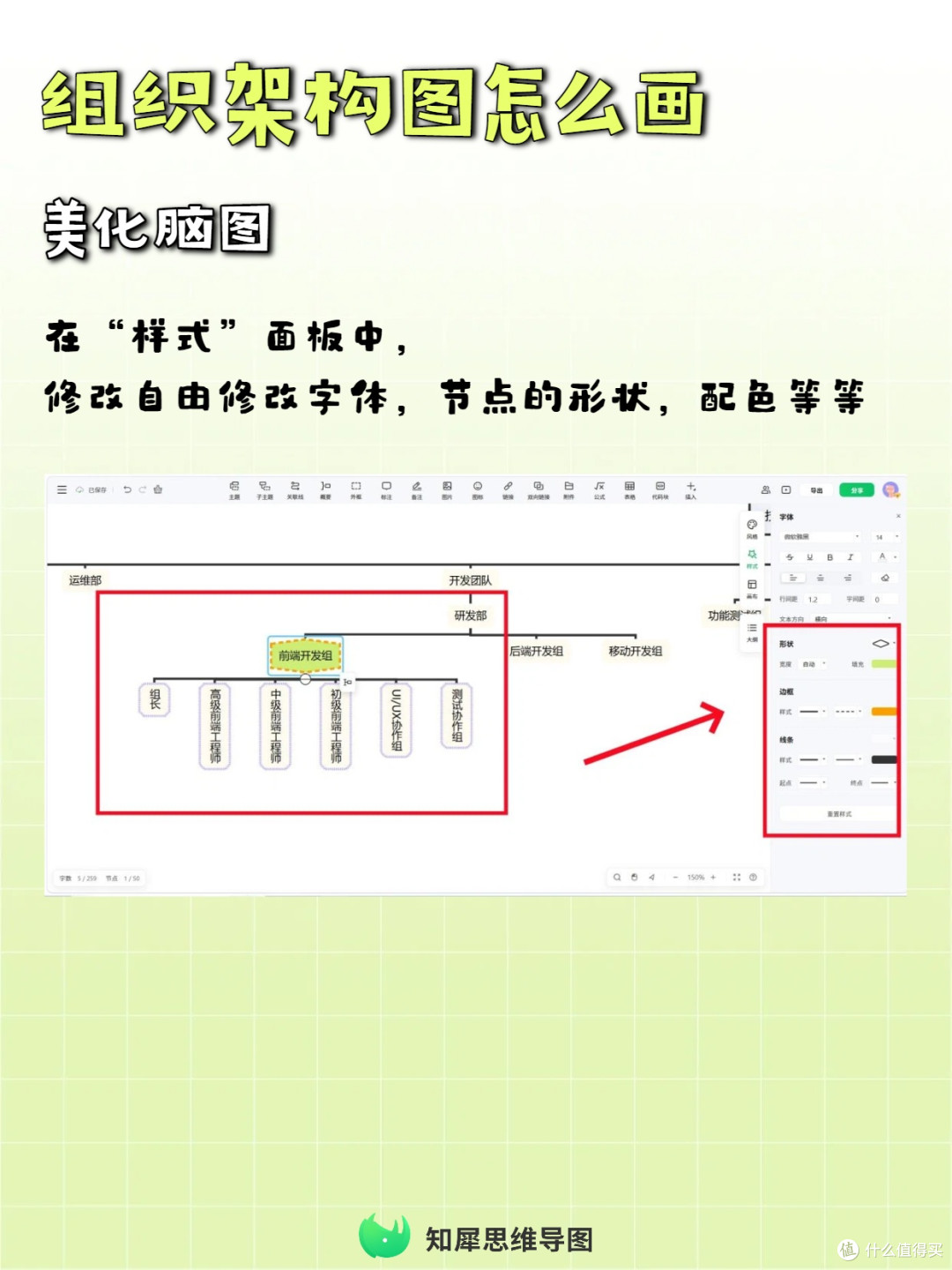组织结构绘制教程，思维导图实操方法