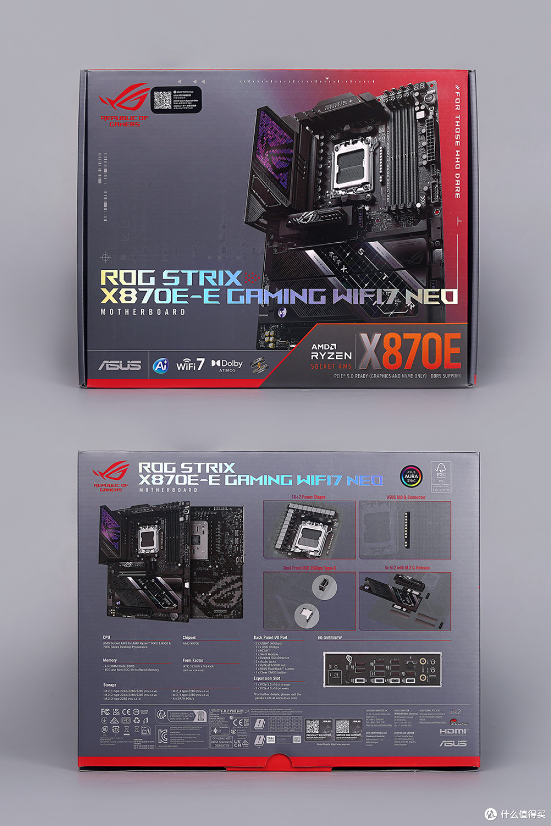 黑红铝坨坨,ROG STRIX X870E-E NEO + Setup Medium 装机展示