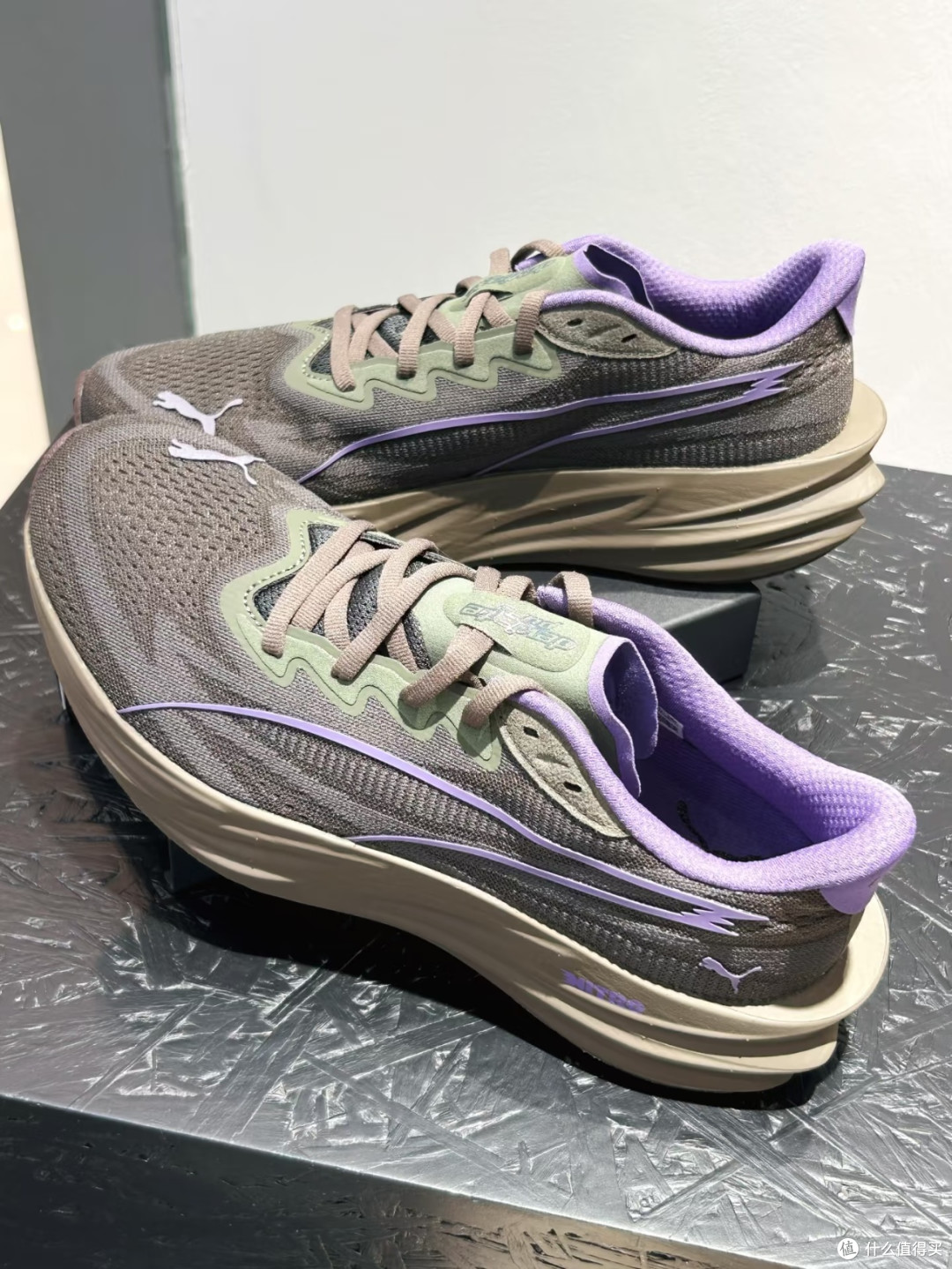 PUMA NITRO紫棕配色✨通勤脚感无敌!竞速跑鞋玩转复古潮流