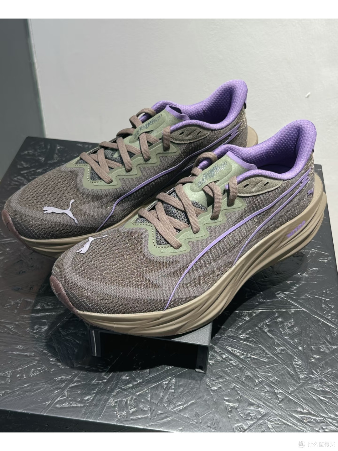 PUMA NITRO紫棕配色✨通勤脚感无敌!竞速跑鞋玩转复古潮流