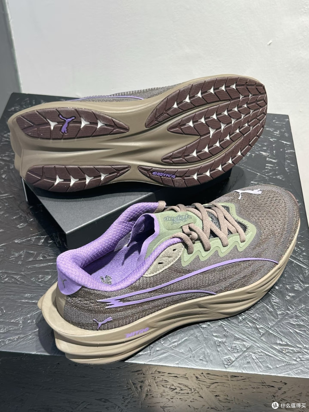 PUMA NITRO紫棕配色✨通勤脚感无敌!竞速跑鞋玩转复古潮流