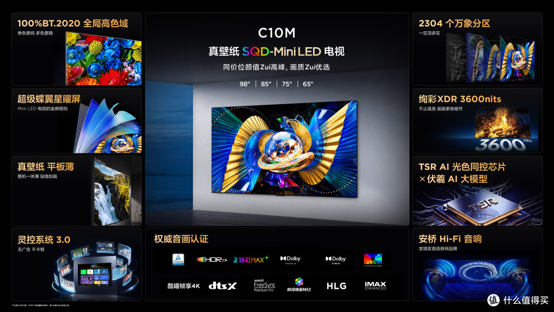 Mini LED电视选购必看：SQD vs 屏下高色域怎么选？