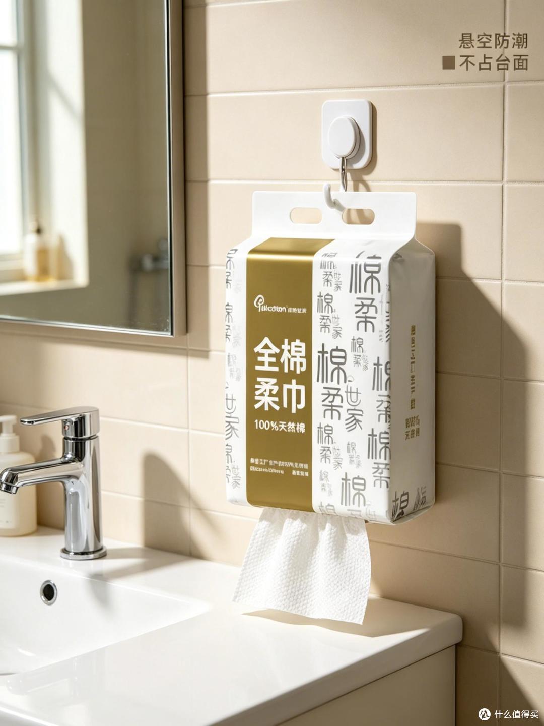你家洗脸巾发霉了吗?洗手台太潮不如挂起来用