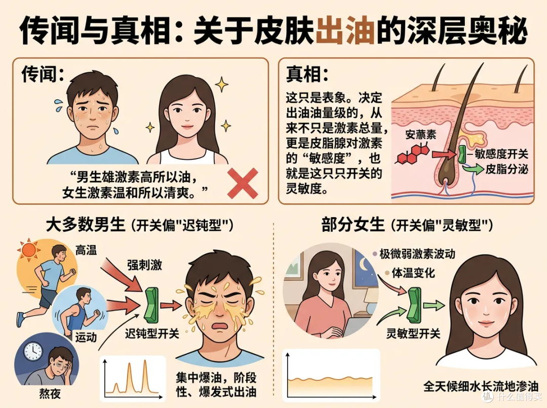 油皮"全家桶":塌头、油脸、背痘,一个都跑不掉!