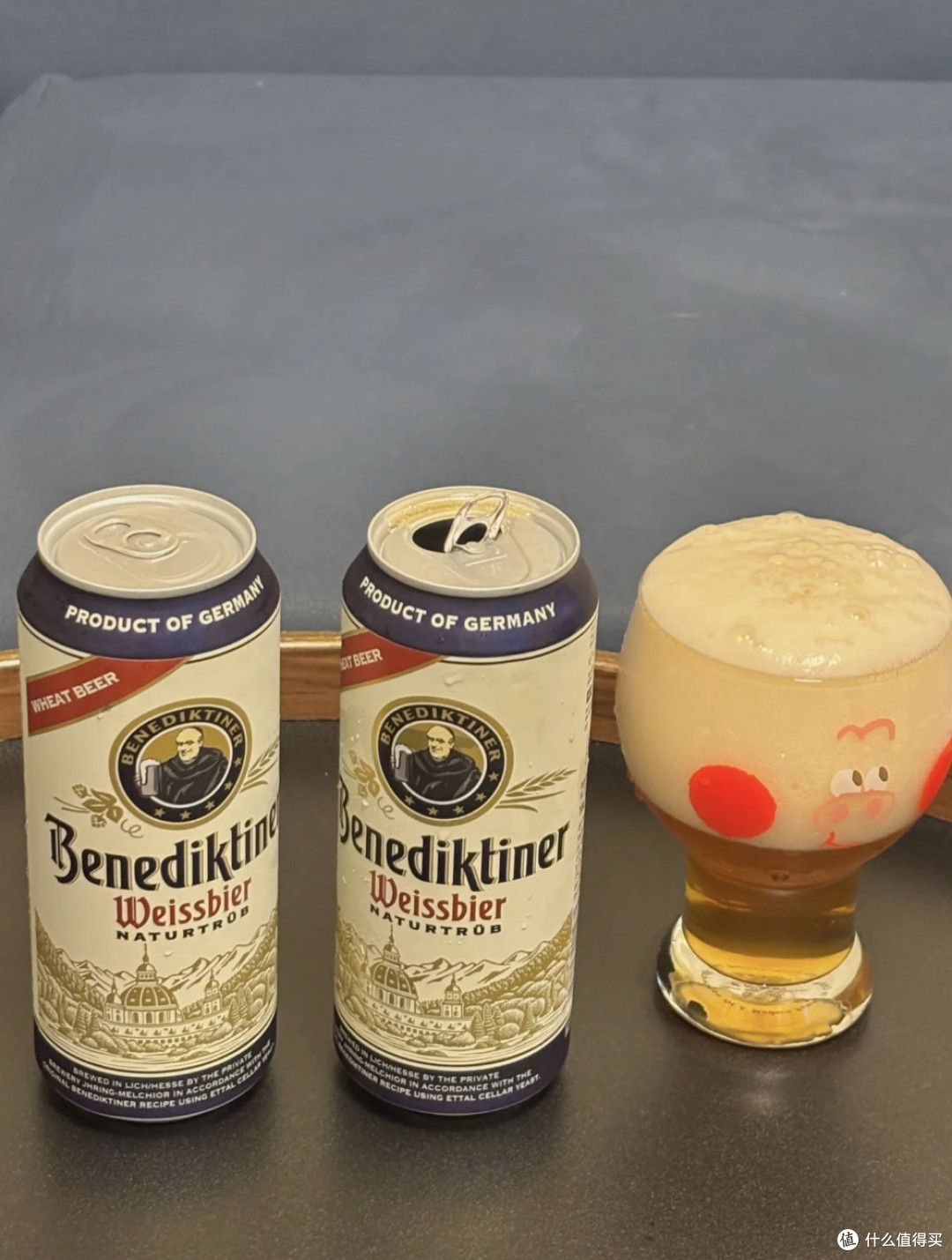 百帝王小麦啤酒配卤味,爽之