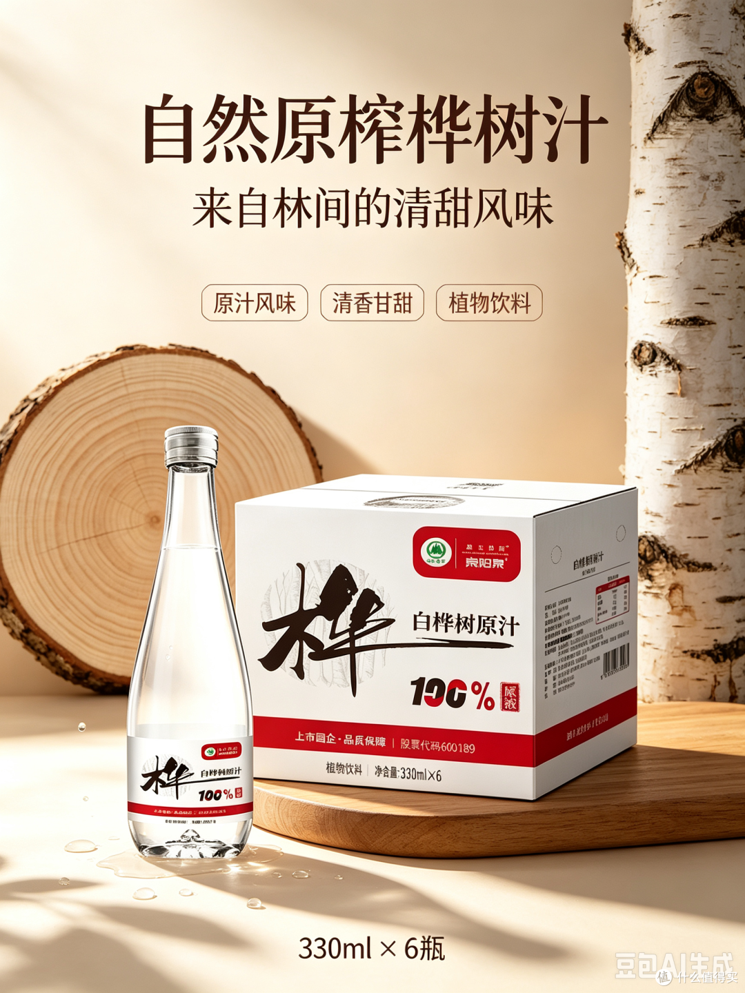 森工集团白桦树汁💦配料表干净得让我惊喜