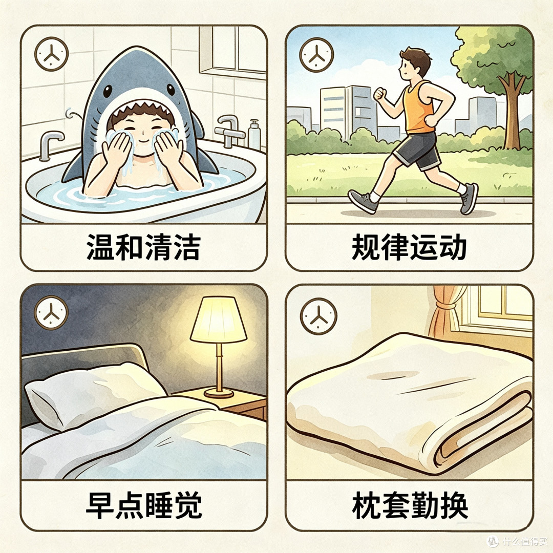 油皮"全家桶":塌头、油脸、背痘,一个都跑不掉!