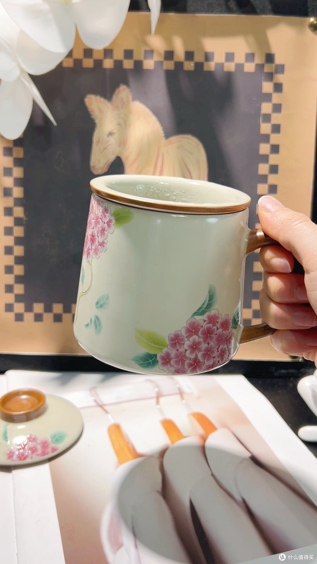 越用越值钱|汝窑开片可养杯中式居家饮茶神器