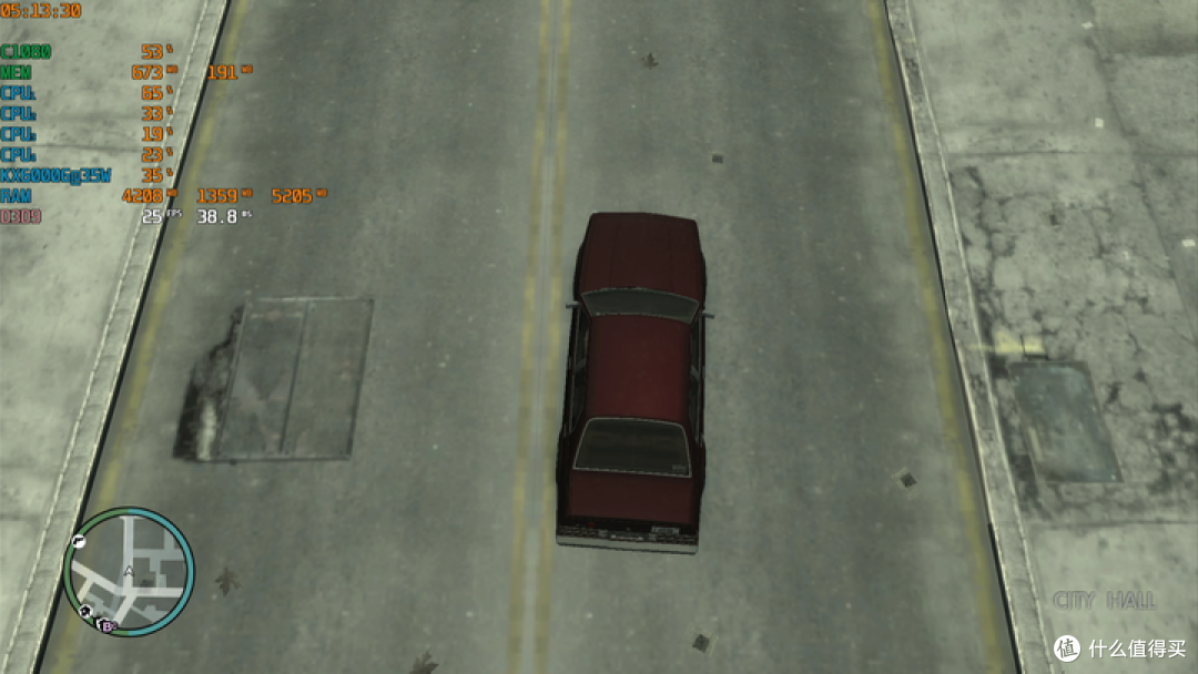 兆芯C1080核显 GTA4调视角提升帧数原因分析