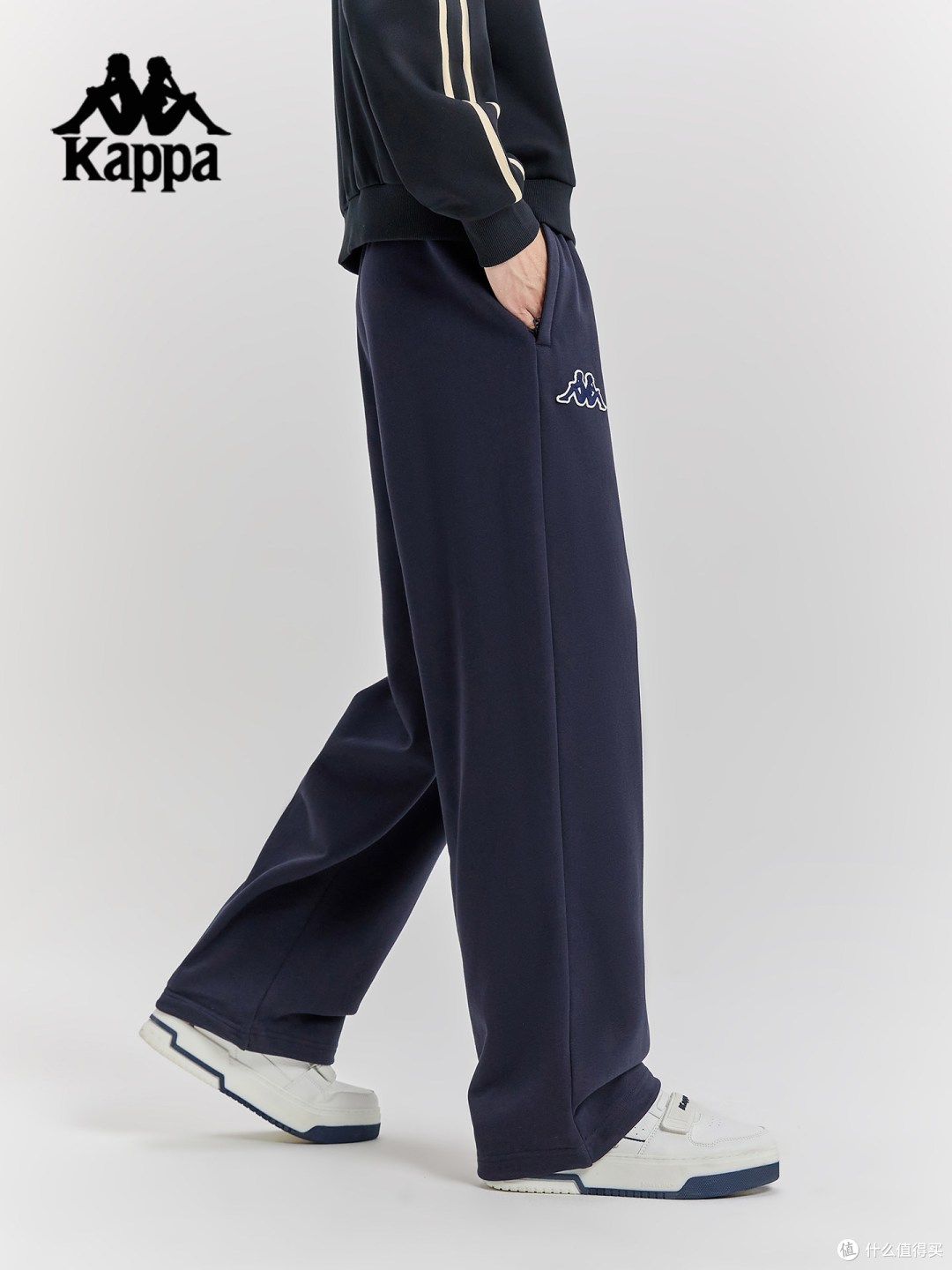 kappa卡帕针织直筒索罗娜休闲裤