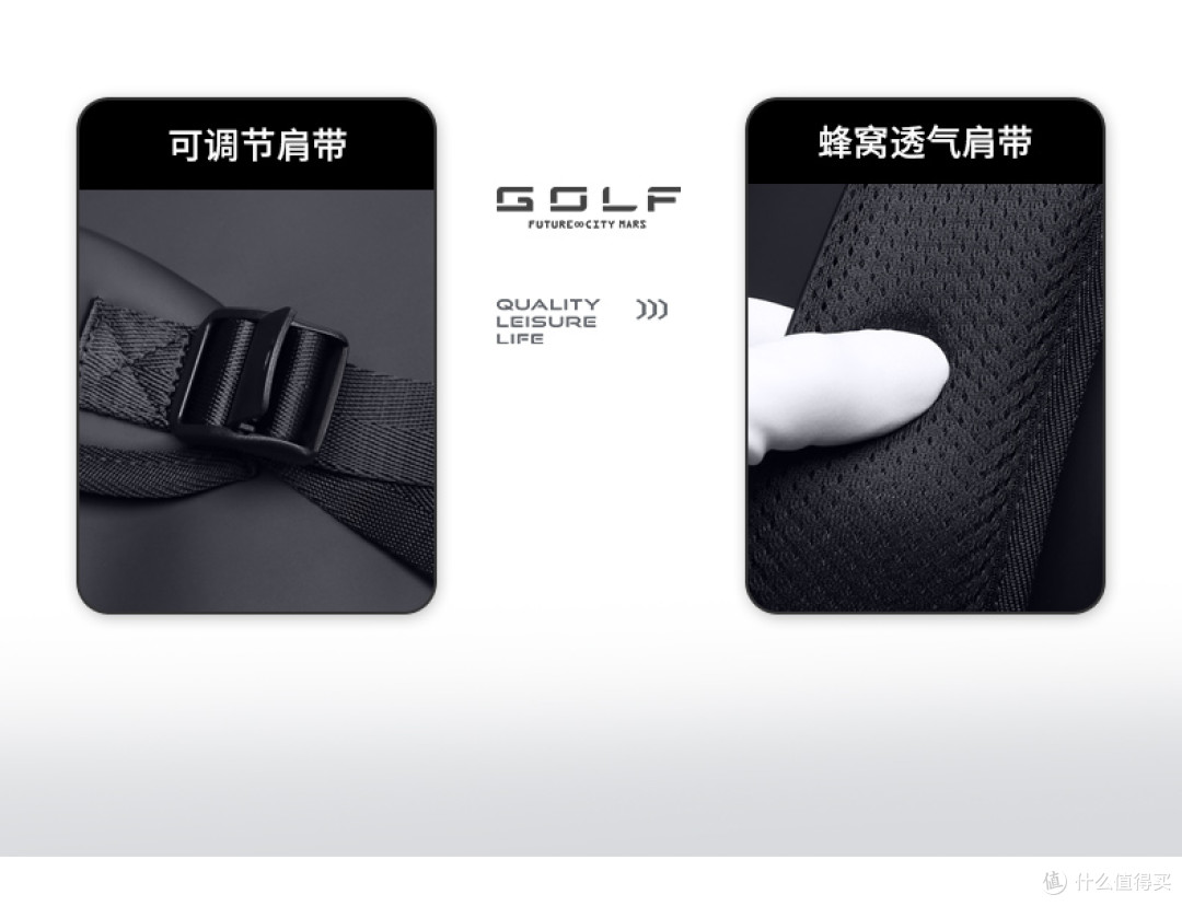 适合都市通勤男生，GOLF 翻盖双肩包功能与场景解读