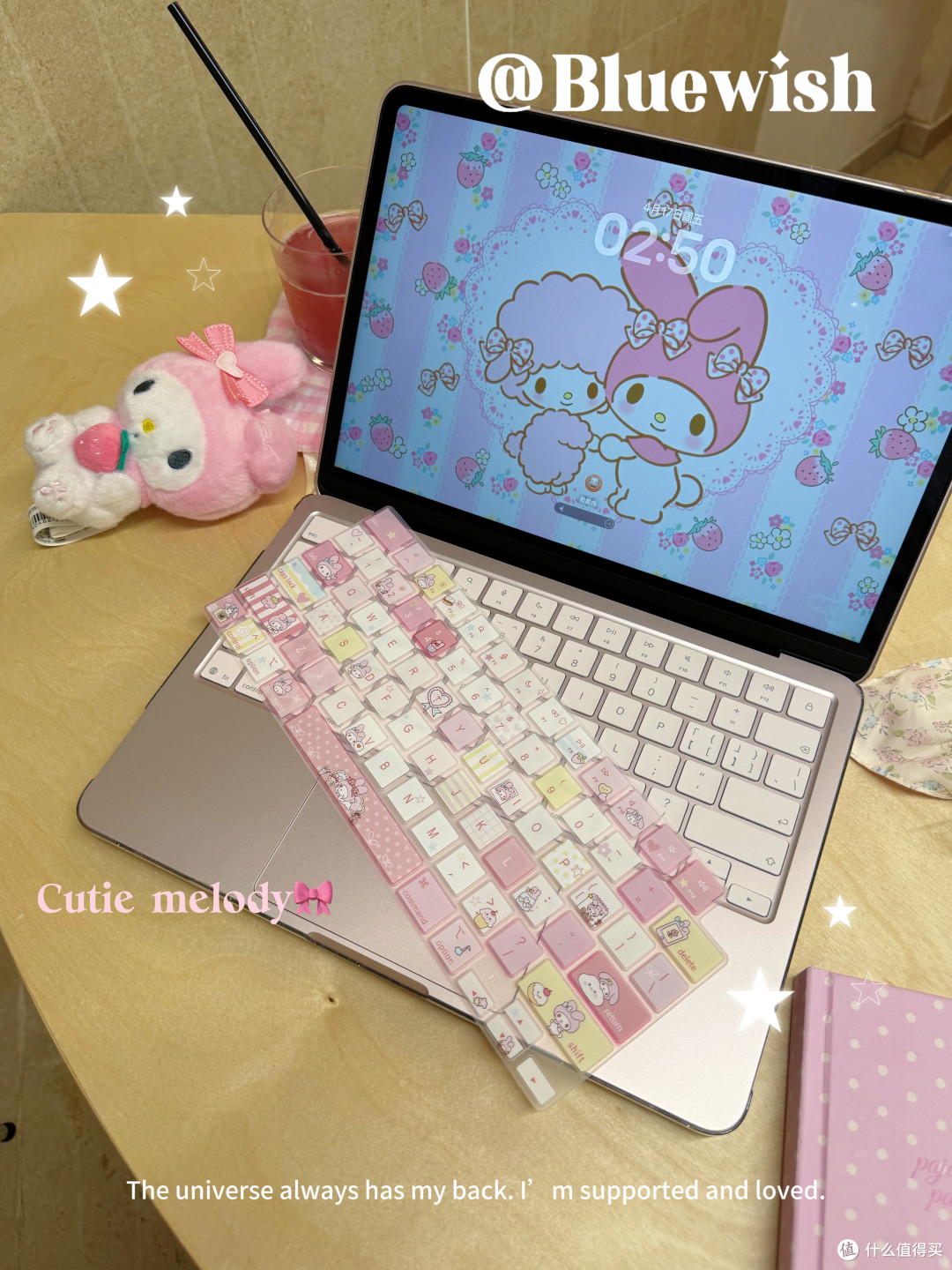 Bluewish美乐蒂键盘膜:MacBook防污防水+萌系颜值,值得入吗?