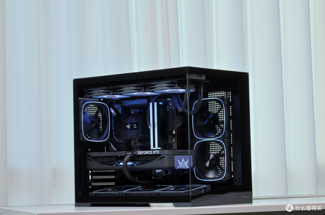 9850X3D+5080星曜+48G内存，预算2.4W+搞定黑色高性能海景房主机
