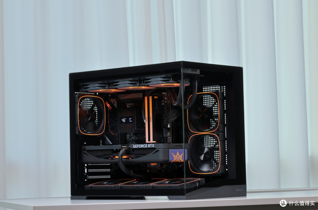 9850X3D+5080星曜+48G内存，预算2.4W+搞定黑色高性能海景房主机