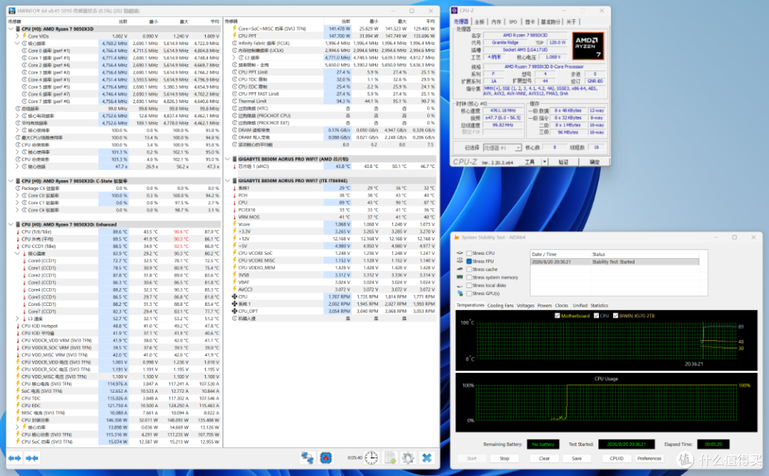 9850X3D+5080星曜+48G内存，预算2.4W+搞定黑色高性能海景房主机