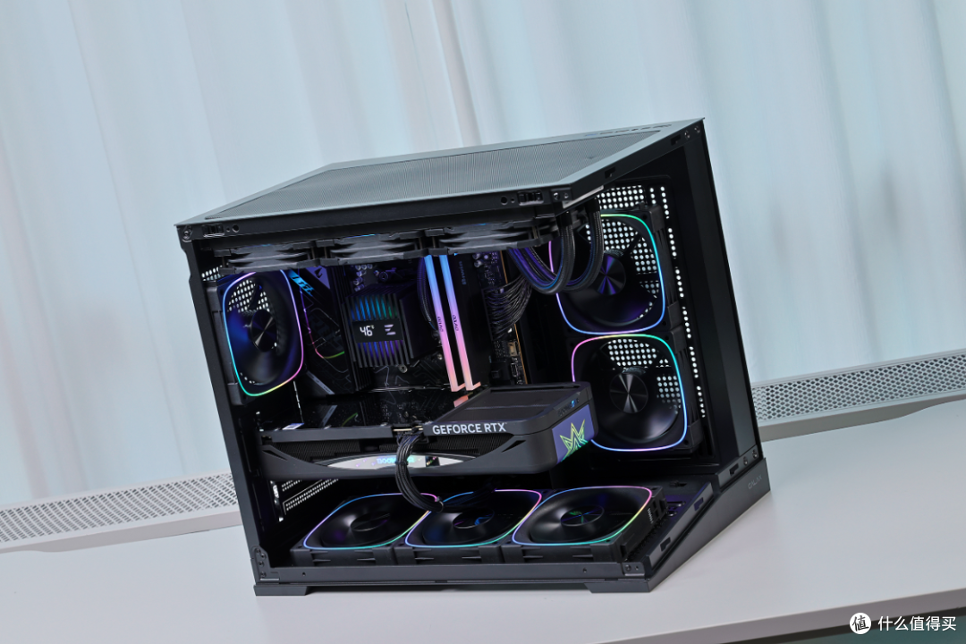 9850X3D+5080星曜+48G内存，预算2.4W+搞定黑色高性能海景房主机