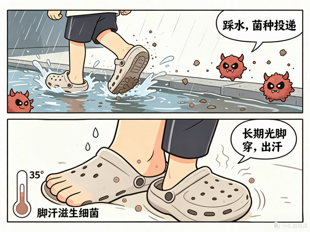 比运动鞋还能"腌"？夏天的洞洞鞋才是臭脚冠军