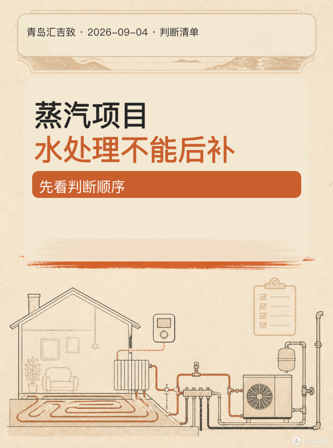 # 蒸汽项目,水处理不能后补
