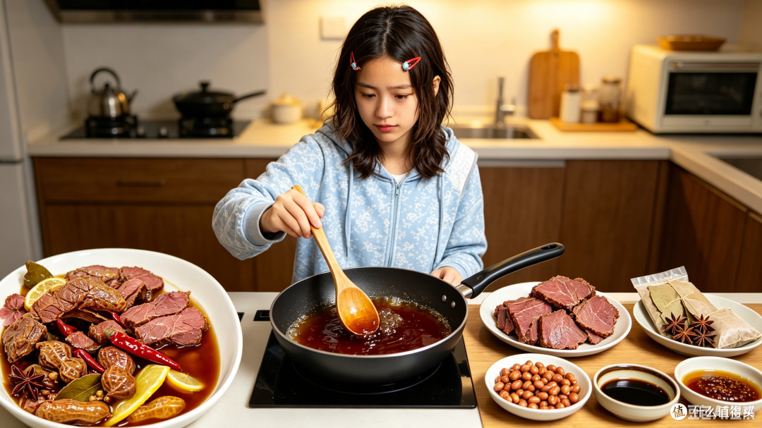卤牛肉配花生,打工人深夜食堂?