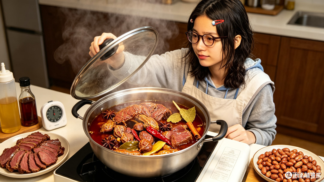 卤牛肉配花生,打工人深夜食堂?