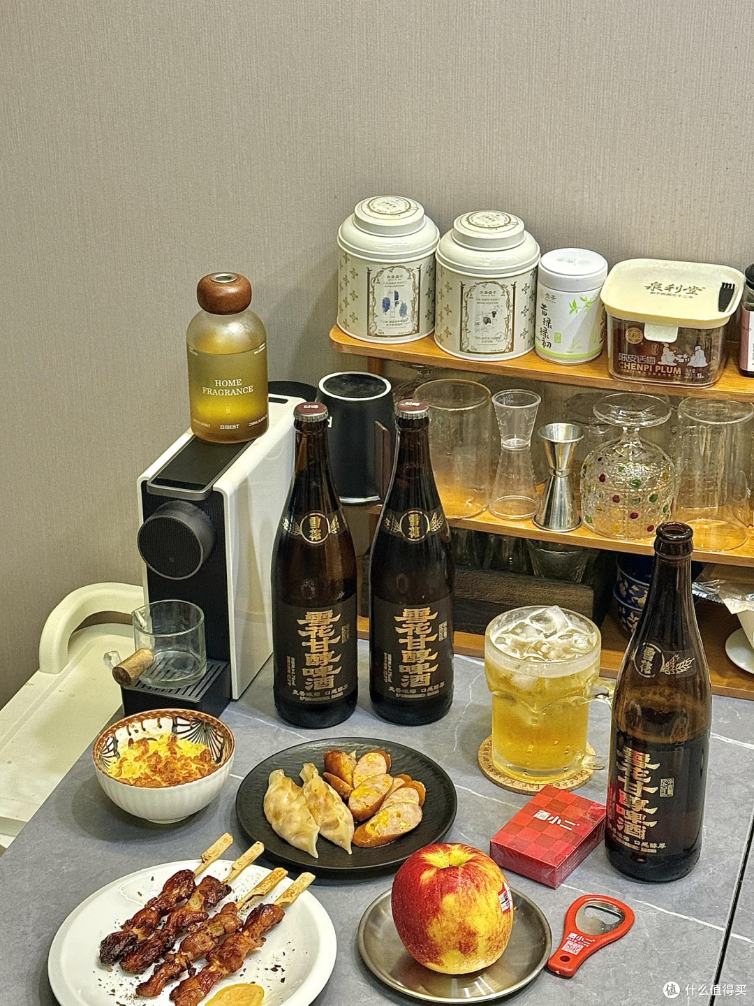 下班后通过小酌缓解疲惫