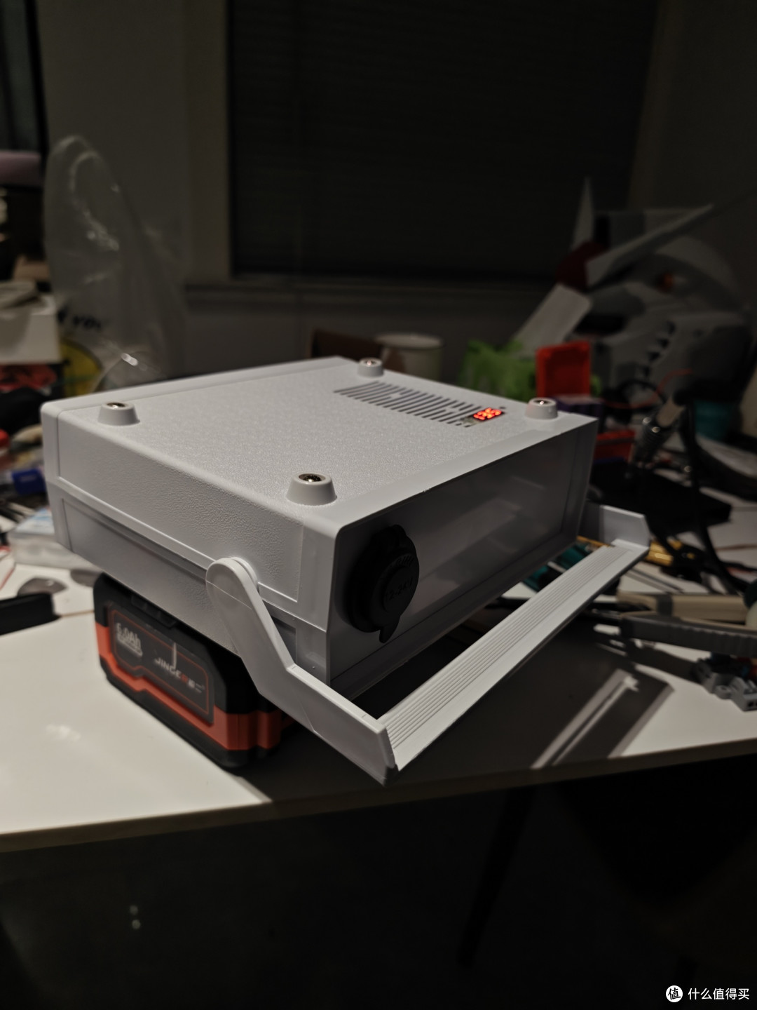 21v转12v，凌匠打气泵改无线，电动工具电池转12v，工具改有线