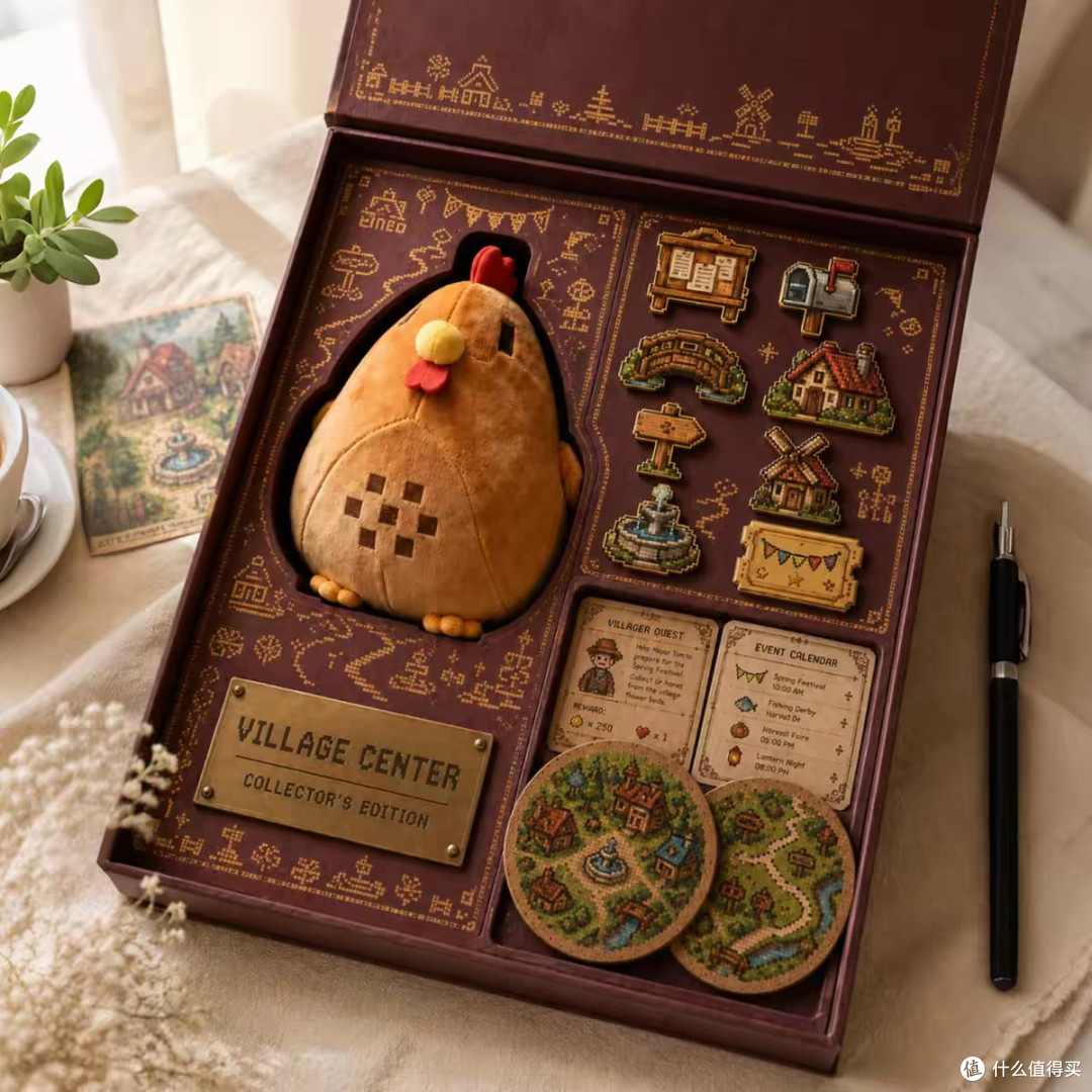 星露谷像素小鸡抱枕的还原细节