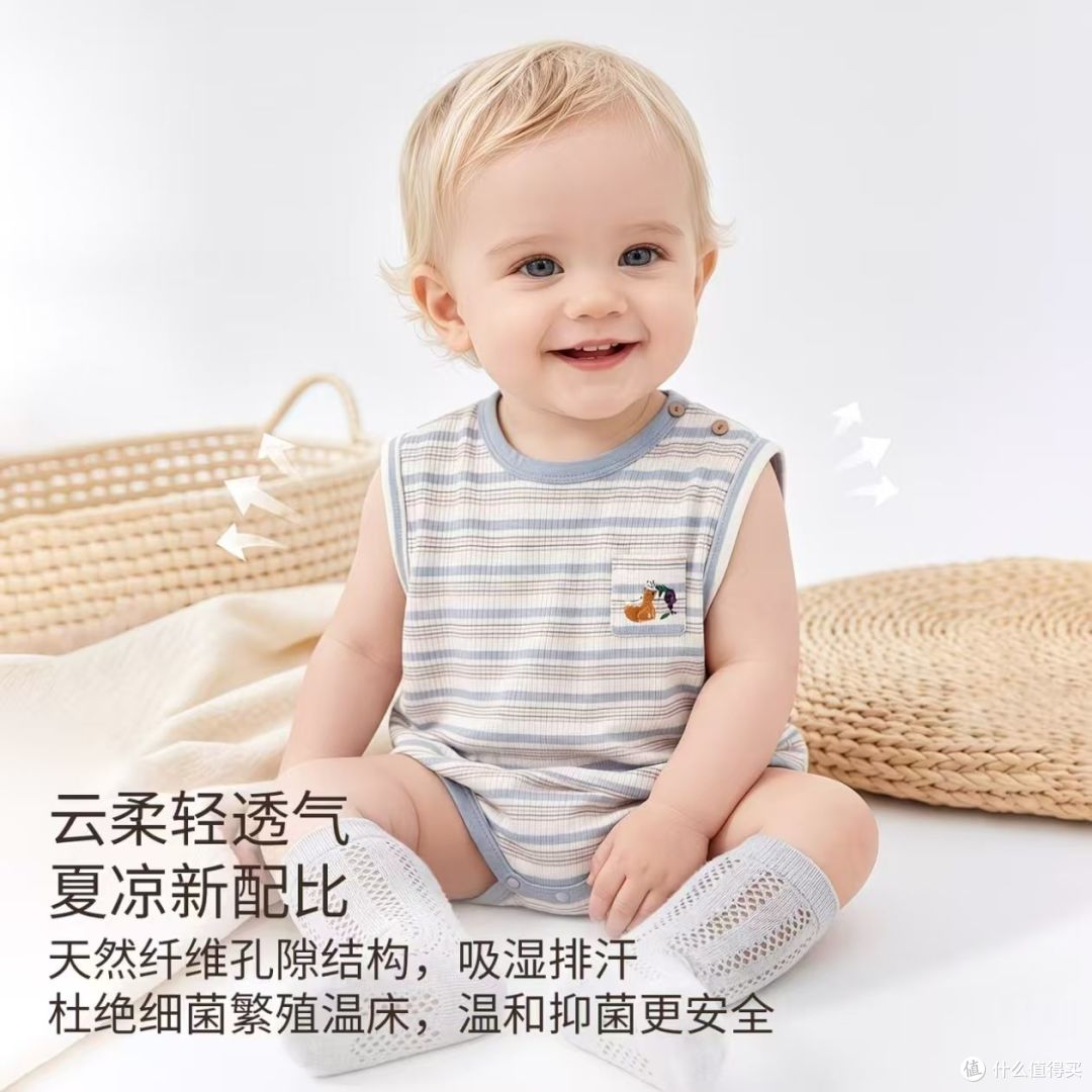 新生儿夏季刚需｜Oakmont 无袖三角爬服🌿