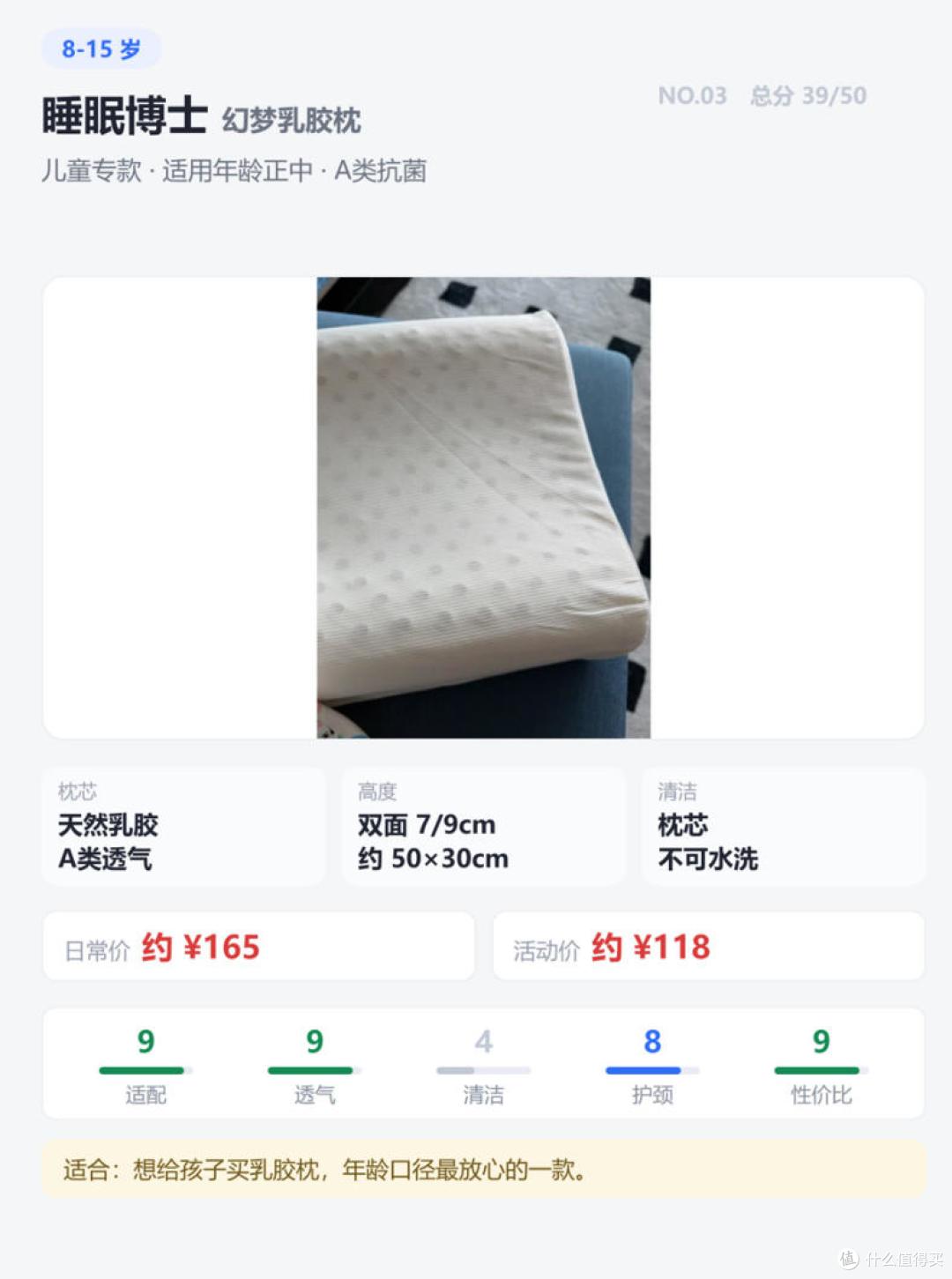给小学生女儿选枕头,极限6选1