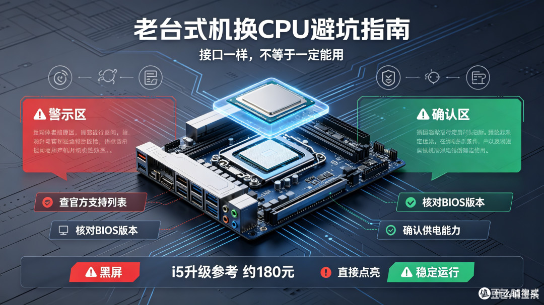 十年老台式机换CPU:主板兼容性踩坑全记录