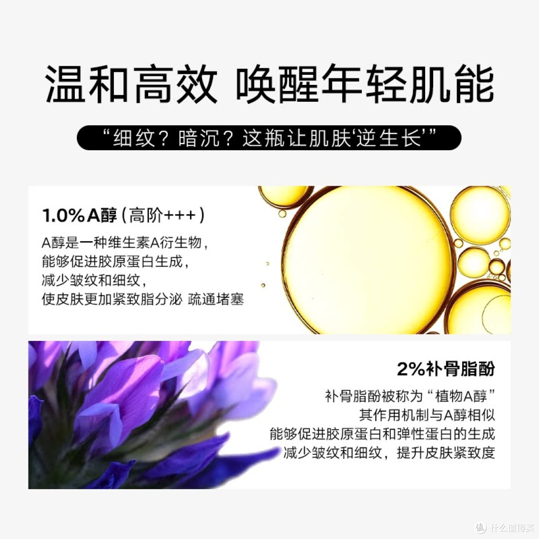 COS DE BAHA L3 A醇精华:1%A醇+2%补骨脂酚,温和抗老值不值得入