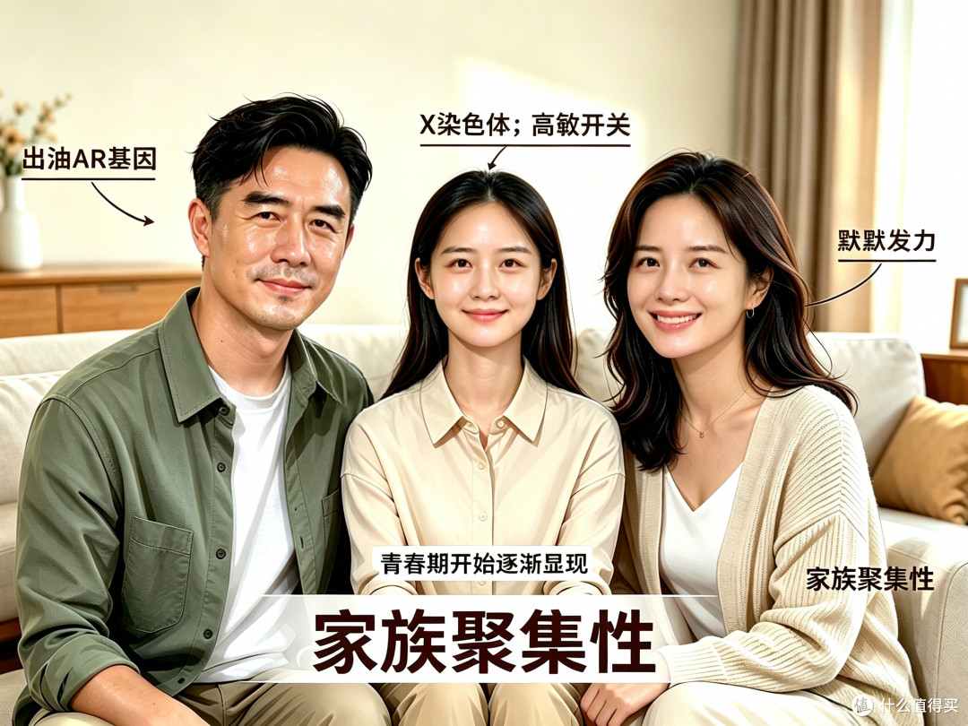 油皮"全家桶":塌头、油脸、背痘,一个都跑不掉!
