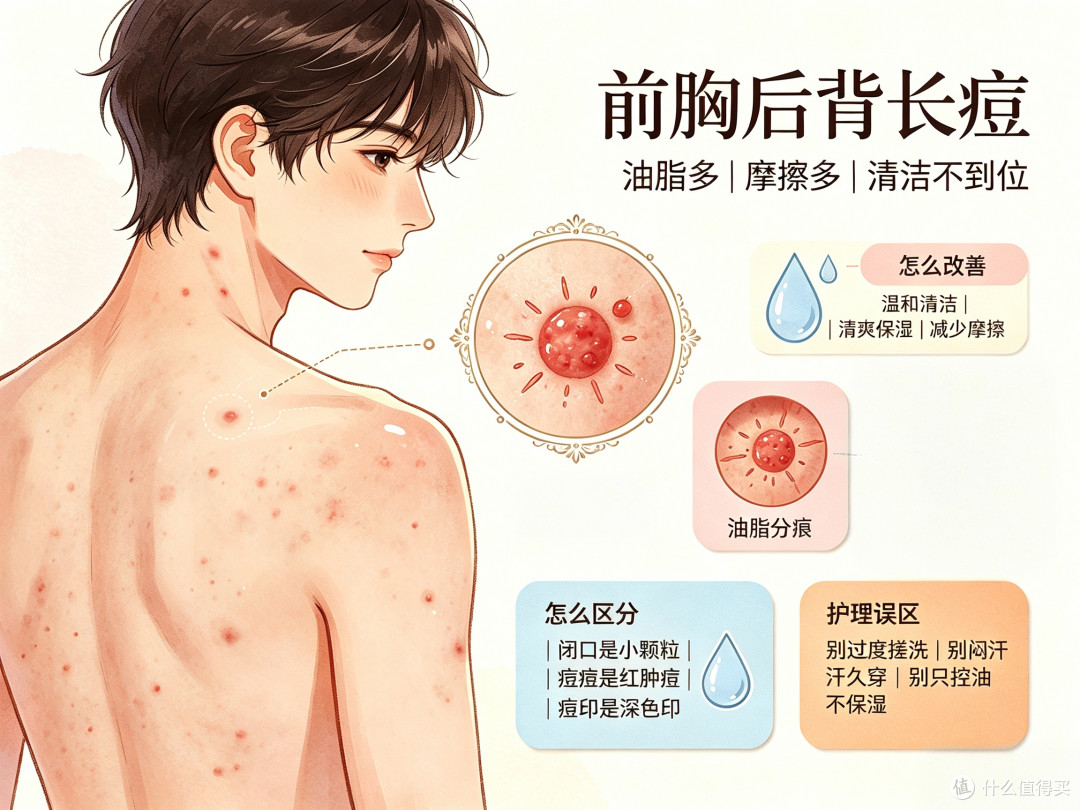 油皮"全家桶":塌头、油脸、背痘,一个都跑不掉!