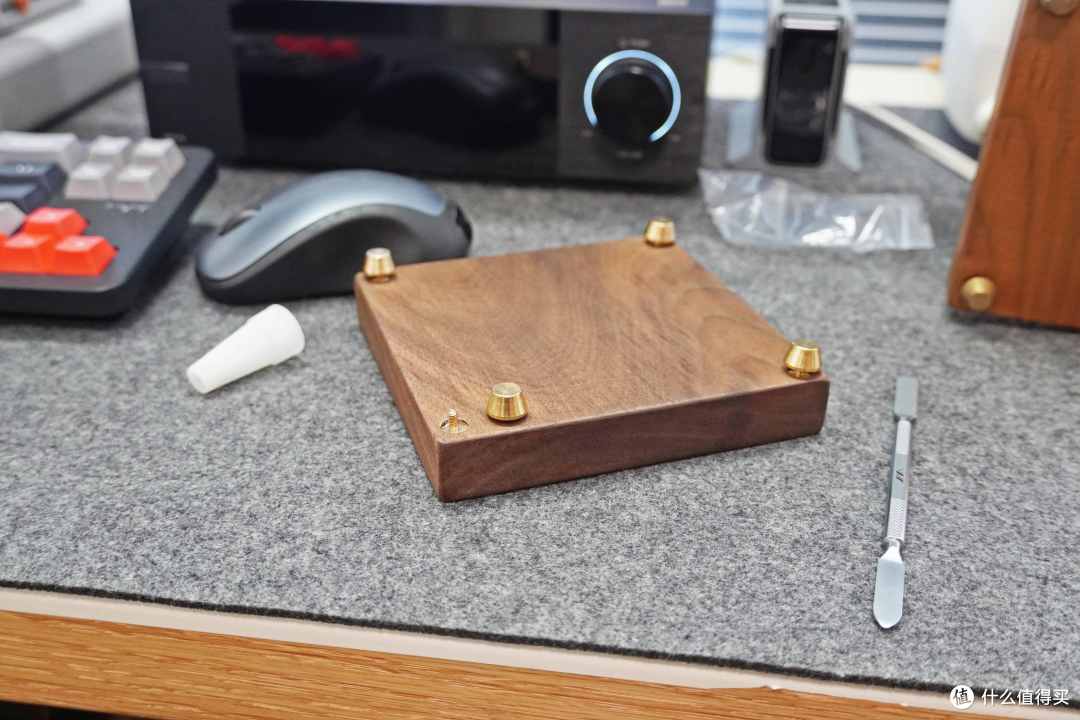 手搓真力G1支架底座，3D打印+实木，不到60元平替千元原装支架