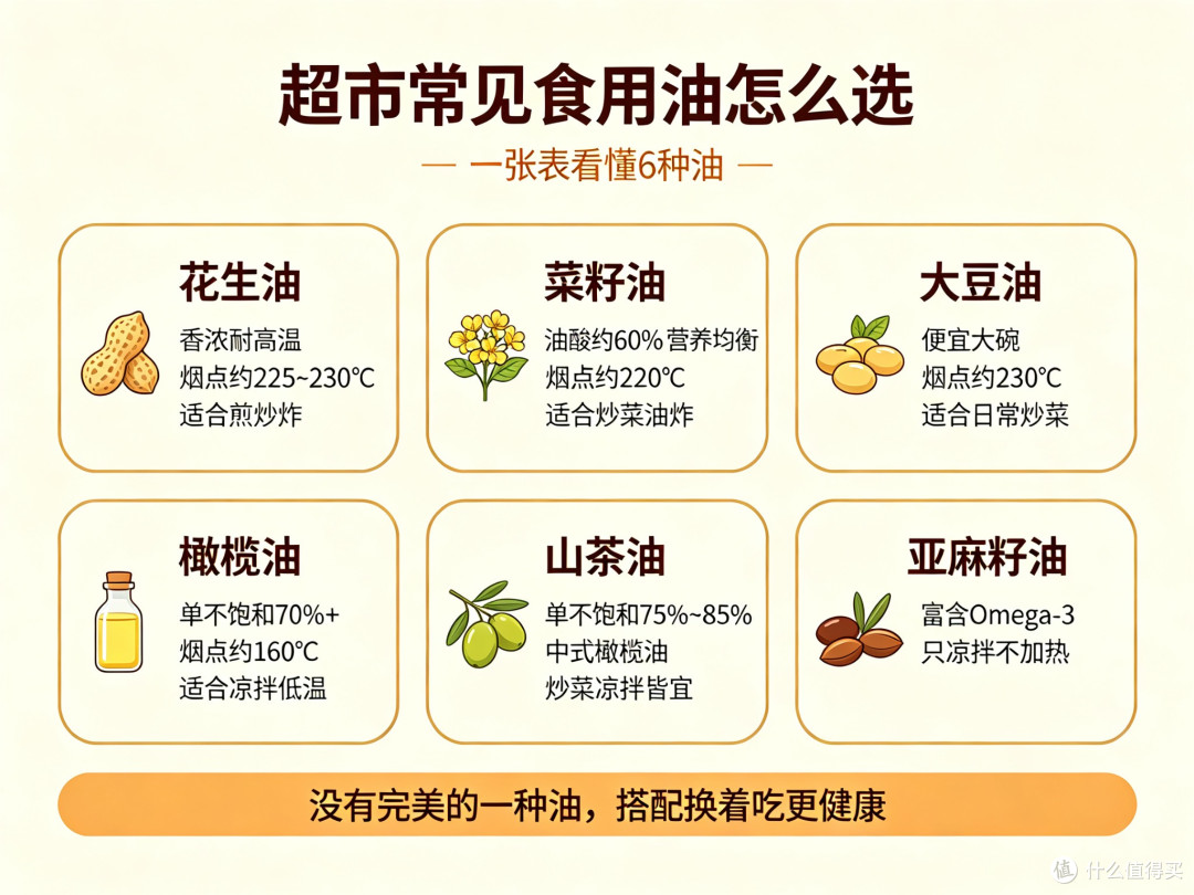五种家用食用油适配指南