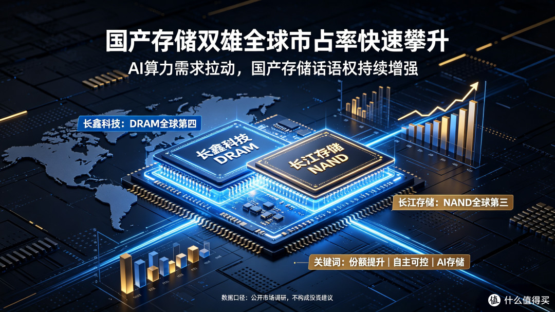 国产存储双雄,全球市占率快速攀升