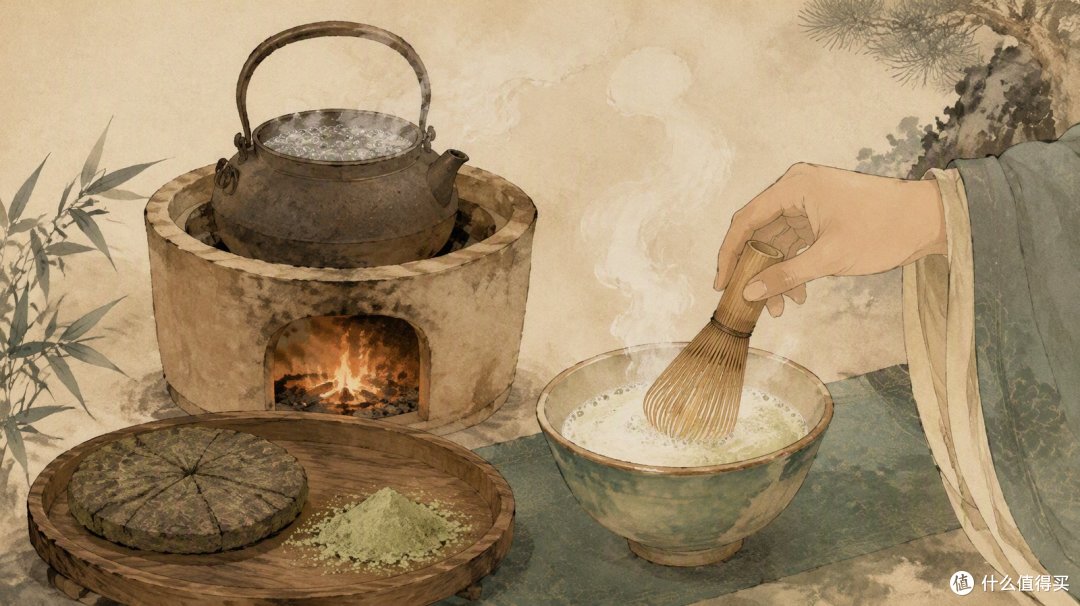 唐代煎茶场景