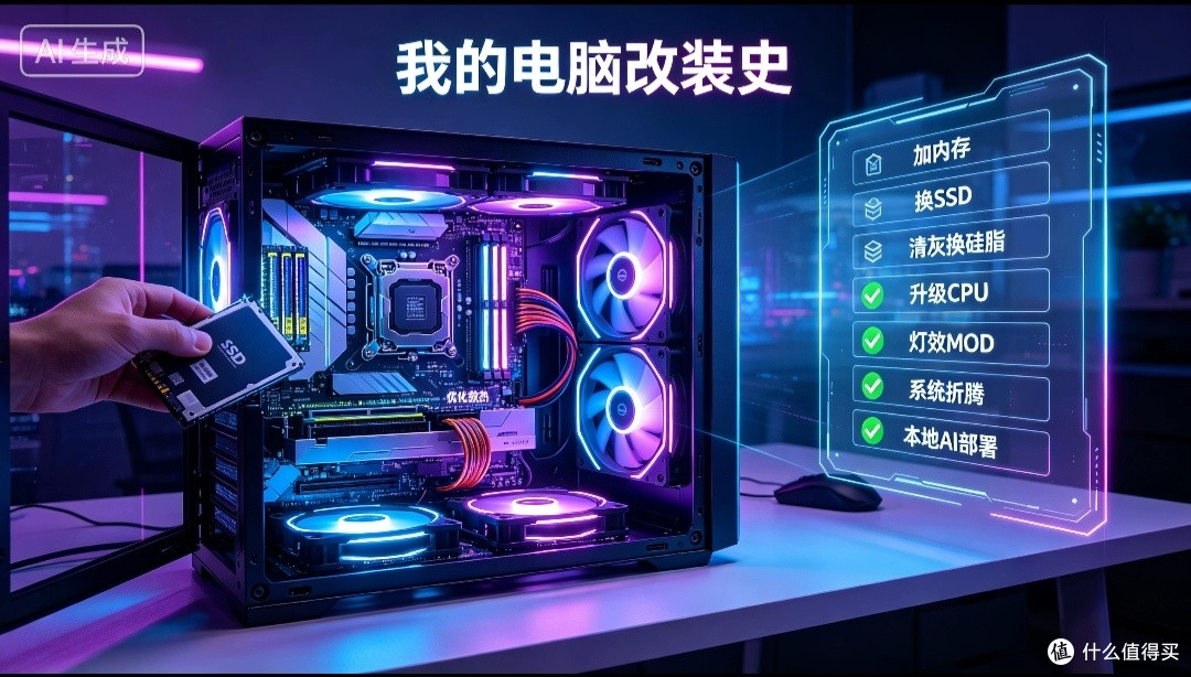 我的电脑改装史:从凑合能用,到亲手折腾出专属热爱