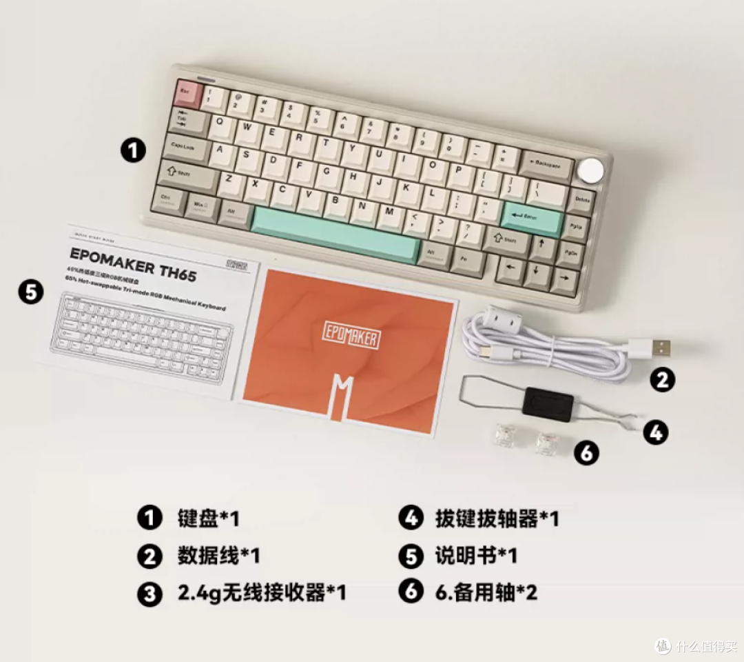 359 元三模 Gasket EPOMAKER TH65 上手:65% 配列 + 金属旋钮