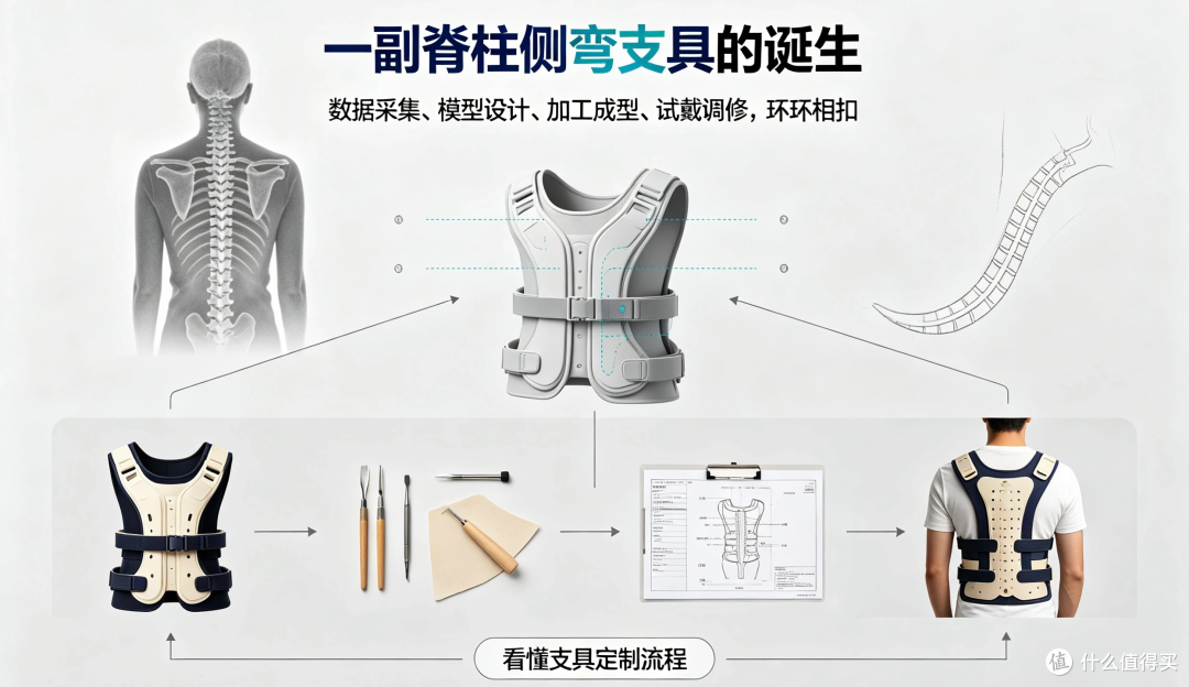 一副脊柱侧弯支具是怎样制作出来的？