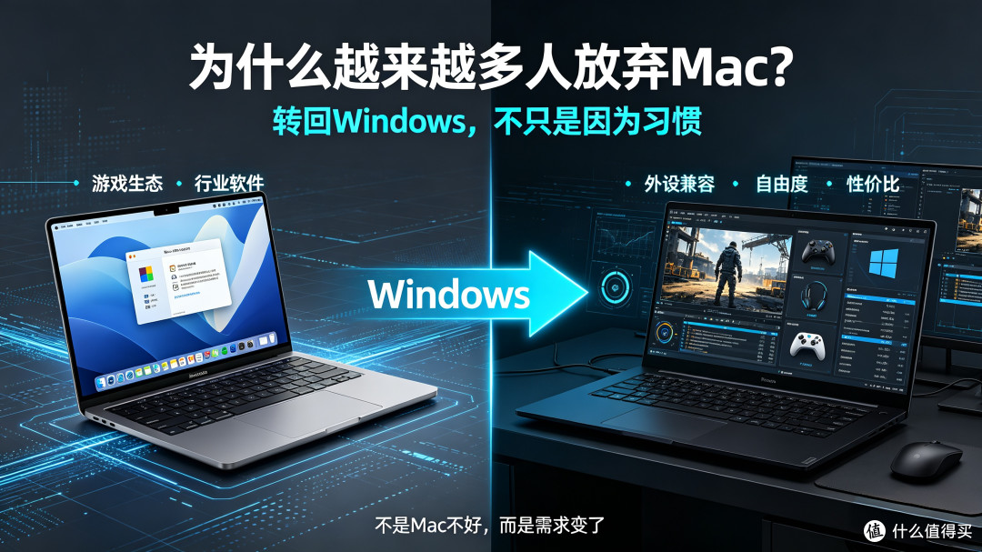 为什么现在越来越多人,放弃Mac转回Windows?