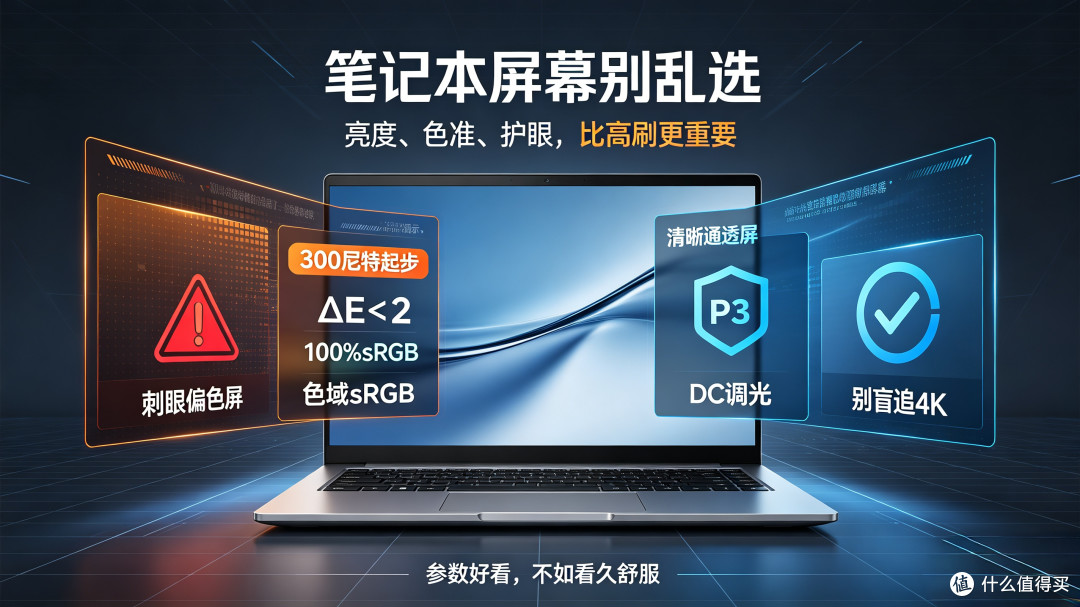 笔记本屏幕怎么选?别被参数忽悠,看懂这几点不踩坑